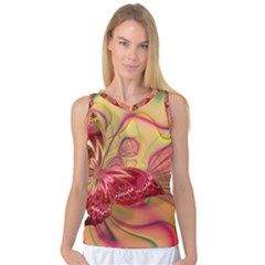 Arrangement Butterfly Pink Women s Basketball Tank Top