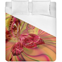 Arrangement Butterfly Pink Duvet Cover (california King Size)