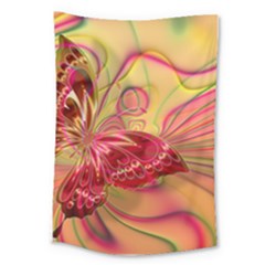 Arrangement Butterfly Pink Large Tapestry by HermanTelo