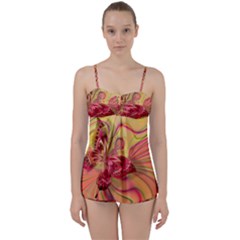 Arrangement Butterfly Pink Babydoll Tankini Set