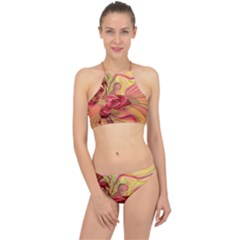 Arrangement Butterfly Pink Racer Front Bikini Set