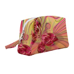 Arrangement Butterfly Pink Wristlet Pouch Bag (medium)