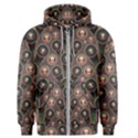 Abstract Pattern Green Men s Zipper Hoodie View1