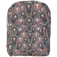 Abstract Pattern Green Full Print Backpack