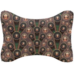 Abstract Pattern Green Seat Head Rest Cushion