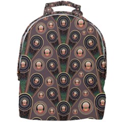 Abstract Pattern Green Mini Full Print Backpack