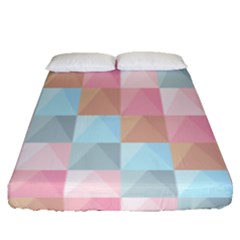 Background Pastel Fitted Sheet (queen Size) by HermanTelo