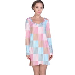 Background Pastel Long Sleeve Nightdress