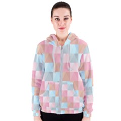 Background Pastel Women s Zipper Hoodie