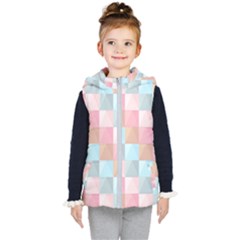 Background Pastel Kids  Hooded Puffer Vest