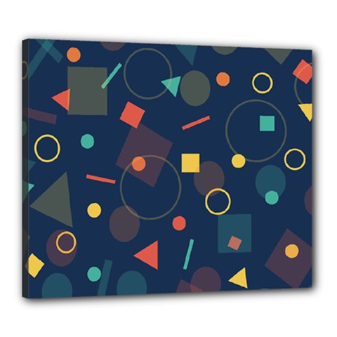 Background Geometric Canvas 24  X 20  (stretched) by HermanTelo