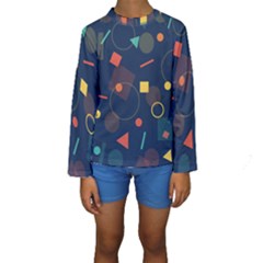 Background Geometric Kids  Long Sleeve Swimwear