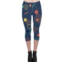 Background Geometric Capri Leggings  View1