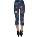 Background Geometric Capri Leggings  View2