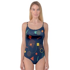 Background Geometric Camisole Leotard 