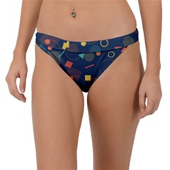 Background Geometric Band Bikini Bottom