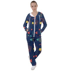 Background Geometric Women s Tracksuit