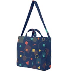 Background Geometric Square Shoulder Tote Bag