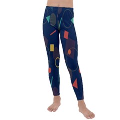 Background Geometric Kids  Lightweight Velour Leggings