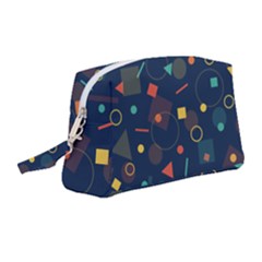 Background Geometric Wristlet Pouch Bag (medium)