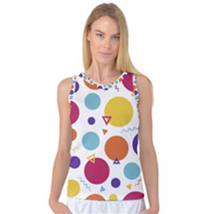 Background Polka Dot Women s Basketball Tank Top