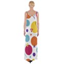 Background Polka Dot Maxi Thigh Split Dress View2