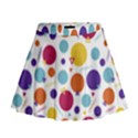 Background Polka Dot Mini Flare Skirt View1