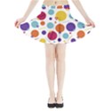 Background Polka Dot Mini Flare Skirt View3