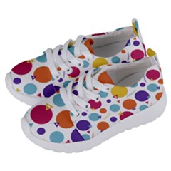 Background Polka Dot Kids  Lightweight Sports Shoes by HermanTelo