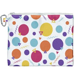 Background Polka Dot Canvas Cosmetic Bag (xxxl)