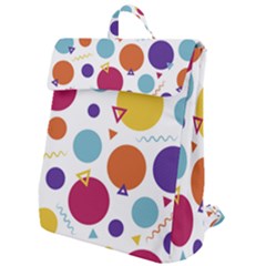 Background Polka Dot Flap Top Backpack