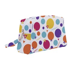 Background Polka Dot Wristlet Pouch Bag (medium)