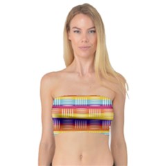 Background Line Rainbow Bandeau Top