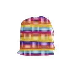 Background Line Rainbow Drawstring Pouch (medium)