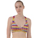 Background Line Rainbow Sweetheart Sports Bra View1