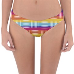 Background Line Rainbow Reversible Hipster Bikini Bottoms