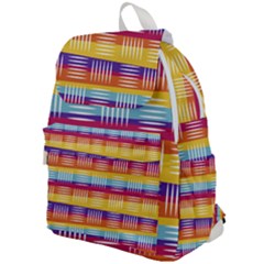 Background Line Rainbow Top Flap Backpack