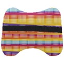 Background Line Rainbow Head Support Cushion View2