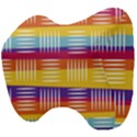 Background Line Rainbow Head Support Cushion View4