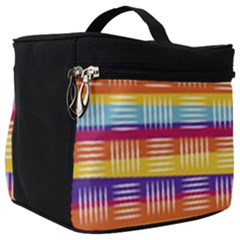 Background Line Rainbow Make Up Travel Bag (big)