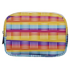 Background Line Rainbow Make Up Pouch (small)