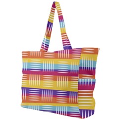 Background Line Rainbow Simple Shoulder Bag