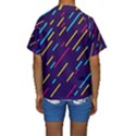 Background Lines Forms Kids  Short Sleeve Swimwear View2