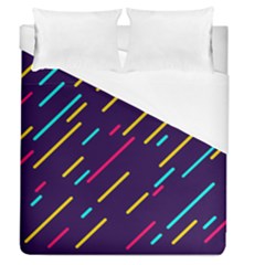 Background Lines Forms Duvet Cover (queen Size) by HermanTelo