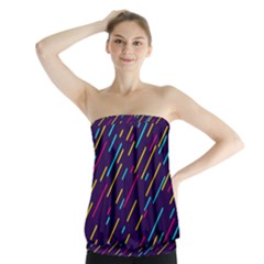 Background Lines Forms Strapless Top by HermanTelo