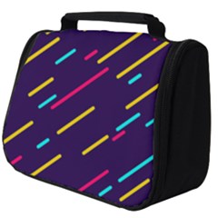 Background Lines Forms Full Print Travel Pouch (big) by HermanTelo