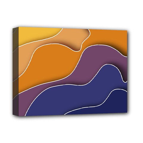 Autumn Waves Deluxe Canvas 16  X 12  (stretched) 