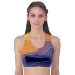 Autumn Waves Sports Bra