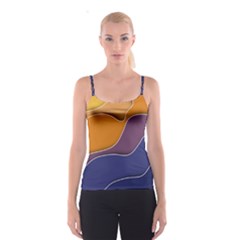 Autumn Waves Spaghetti Strap Top