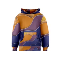 Autumn Waves Kids  Pullover Hoodie